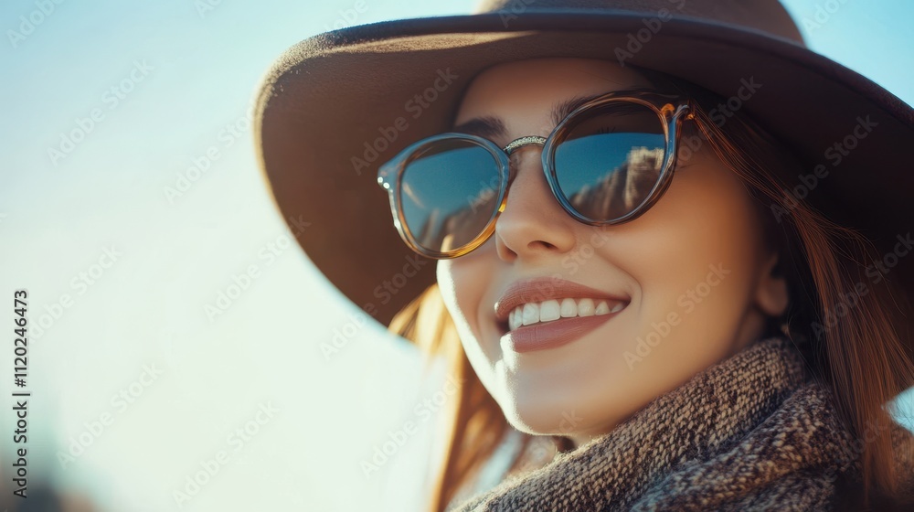 The Stylish Woman in Hat The Stylish Woman in Hat