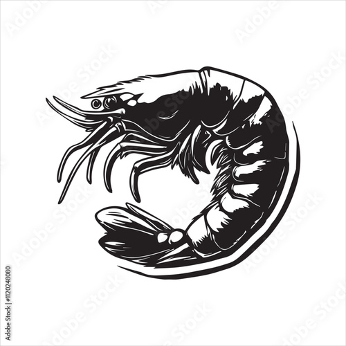 lobster on White background 