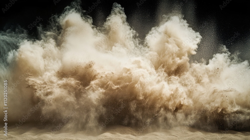 Dynamic Sand Dust Cloud Splash - Perfect for Desert and Motion Themes Dynamic Sand Dust Cloud Splash - Perfect for Desert and Motion Themes