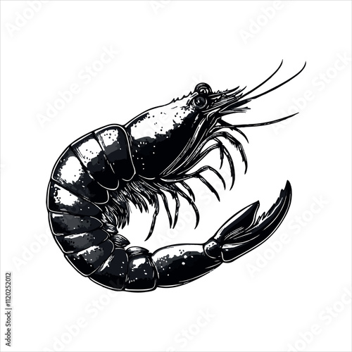 lobster on White background 