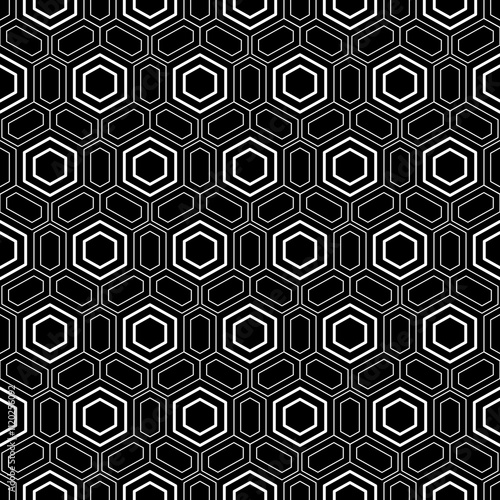 Black and White seamless Pattern