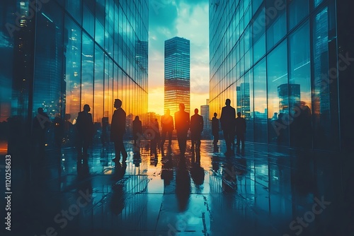 Teamwork Success Contemporary Business Vision