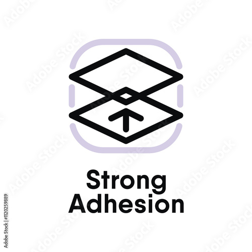 Strong Adhesion information sign