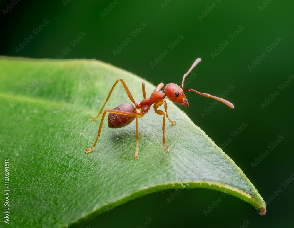 Macro Shot of a Red Ant Macro Shot of a Red Ant