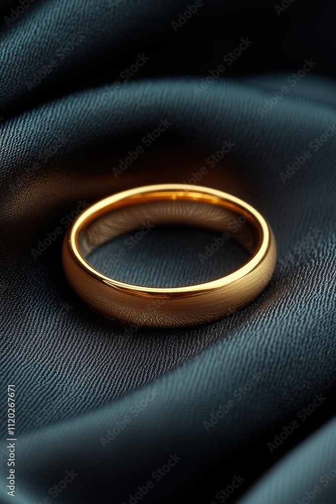 single gold ring on black background single gold ring on black background