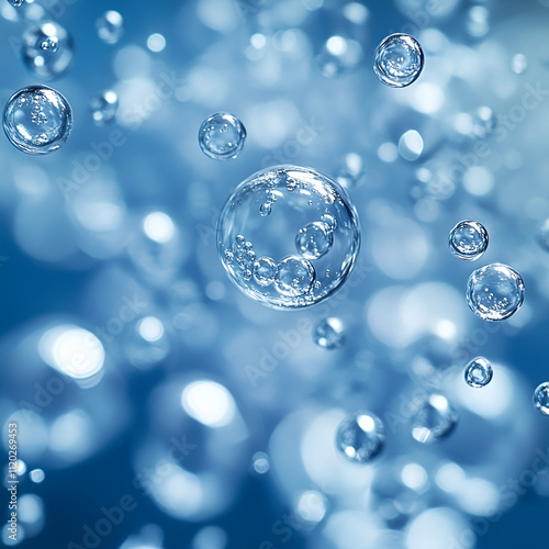 A mesmerizing dance of light and air, captured in the delicate spheres of water.