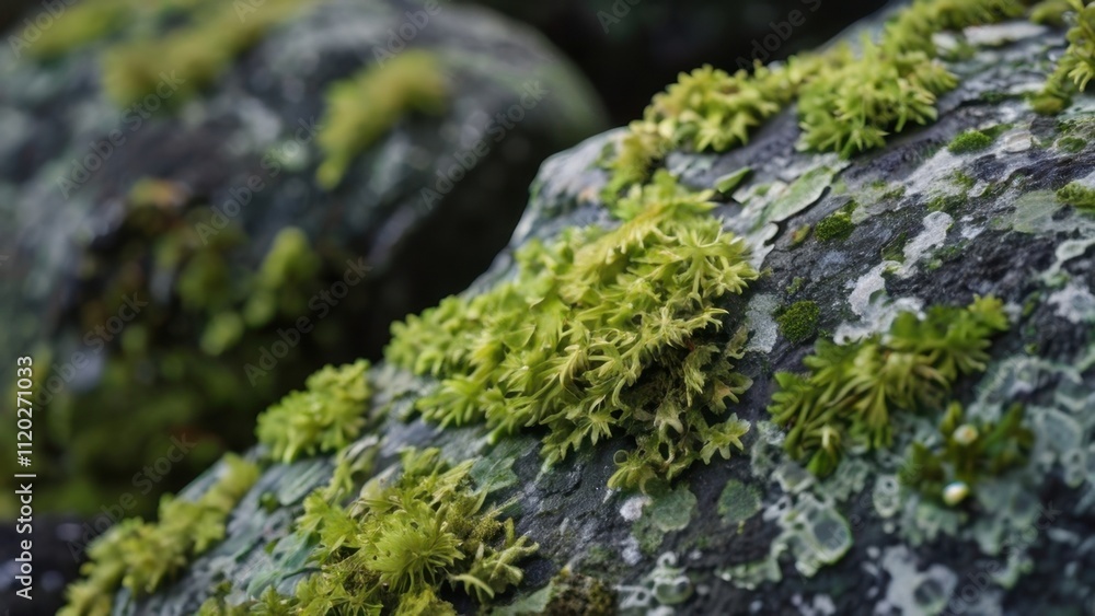 The Natural Beauty of Lichens on a Stone Surface The Natural Beauty of Lichens on a Stone Surface