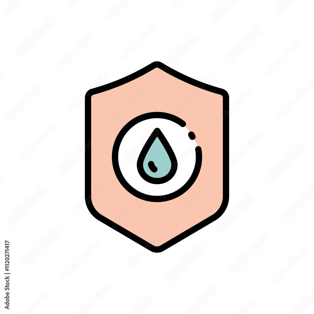 Filtration and purification water icon. Osmosis and desalination. Potable water. Simple sign of filter water vector icons for web design isolated on white background. Filtration and purification water icon. Osmosis and desalination. Potable water. Simple sign of filter water vector icons for web design isolated on white background.