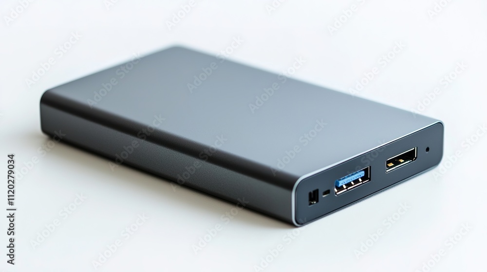 A sleek, portable power bank with USB ports, ideal for charging devices on the go, featuring a compact design for convenience. A sleek, portable power bank with USB ports, ideal for charging devices on the go, featuring a compact design for convenience.