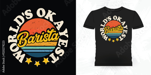 Funny Coffee Artists Retro Vintage Coffee Barista T-shirt Design