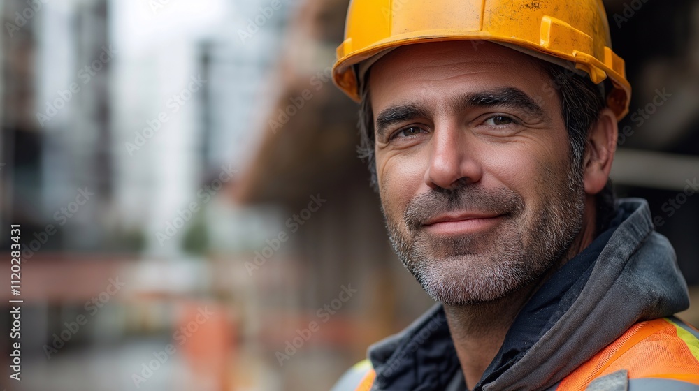 Fototapeta premium portrait of a construction worker