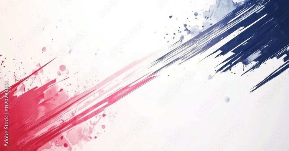 Modern American flag background with white space for text, featuring white, red, and blue colors Generative AI Modern American flag background with white space for text, featuring white, red, and blue colors Generative AI