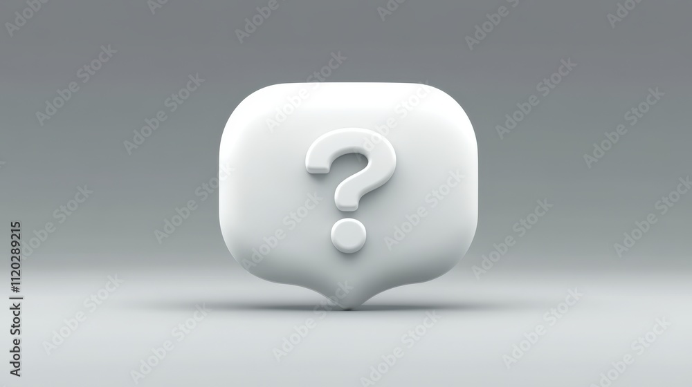 The Question Inside Speech Bubble The Question Inside Speech Bubble