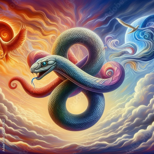 Ephemeral eternal the snake's paradoxical dance