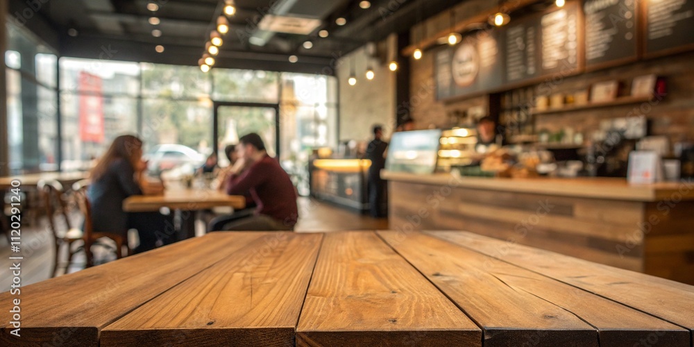 selective focus wooden table on blur background of restaurant, cafe, bar selective focus wooden table on blur background of restaurant, cafe, bar