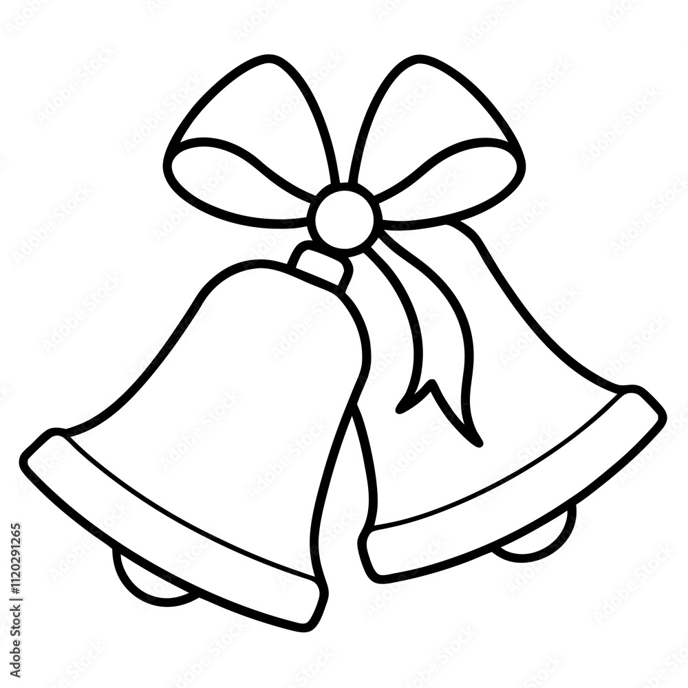 christmas bells isolated on white christmas bells isolated on white