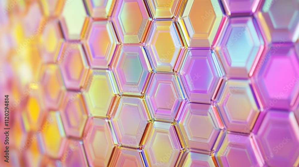 Colorful Abstract Hexagonal Pattern Background Colorful Abstract Hexagonal Pattern Background