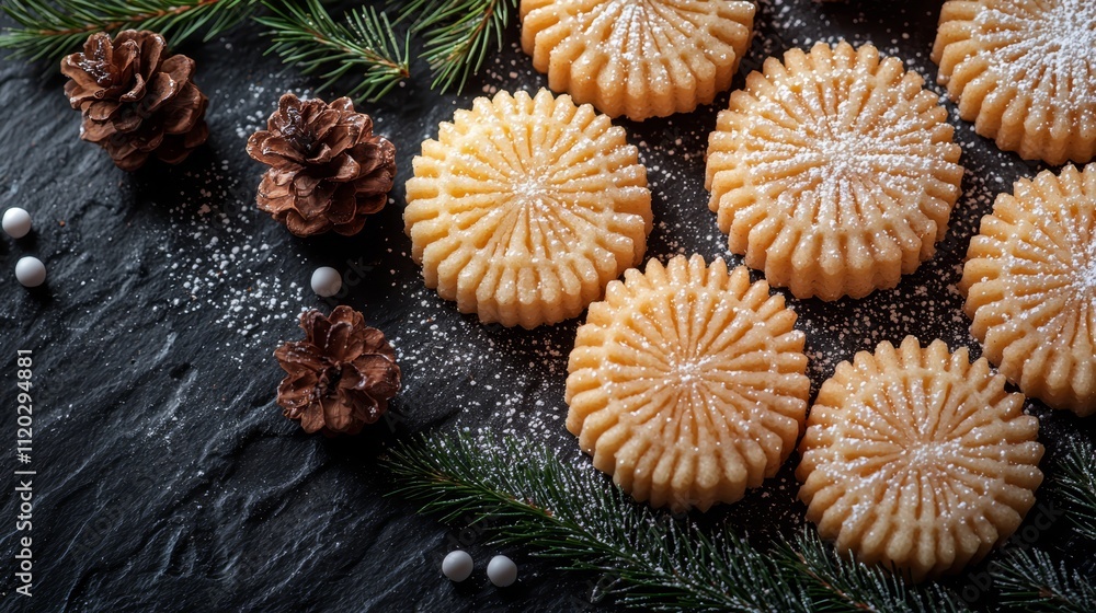 Fototapeta premium A bunch of cookies that are on a table