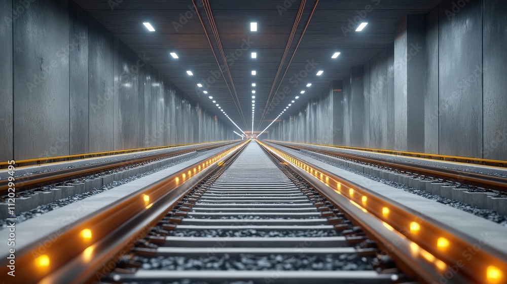 Obraz premium Advanced tracklaying solutions for efficient tunneling and infrastructure development