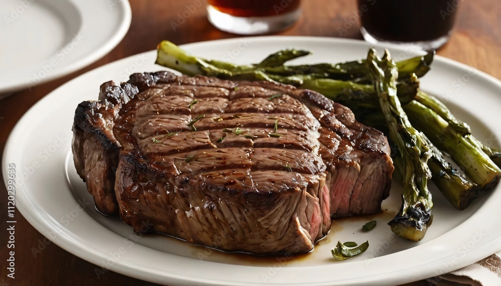 A juicy grilled ribeye in a single image for our recipe website A juicy grilled ribeye in a single image for our recipe website