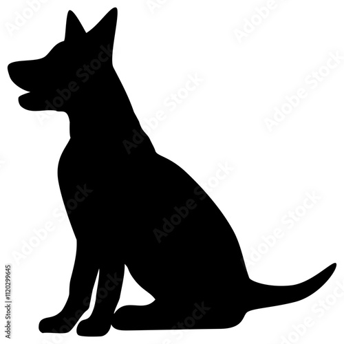 German Shepherd | Dog Silhouette | Vector Animal Art