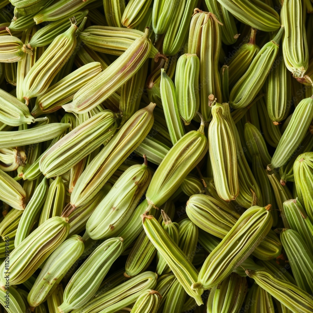 Fennel seeds texture background, Foeniculum vulgare pattern, fennel banner, finocchio mockup
