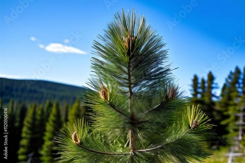 eastern white pinea coniferous tree with long slender needles an