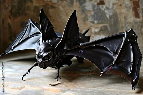 vespera a mysterious bat like flying machine with a dark leather photo