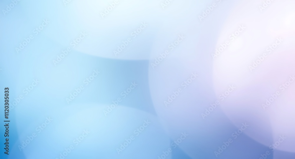 Obraz premium Pastel Dreamscape: Soft, blurred bokeh lights in gentle blue and purple hues create a dreamy, ethereal atmosphere. Perfect for backgrounds or adding a touch of serenity to your designs. 