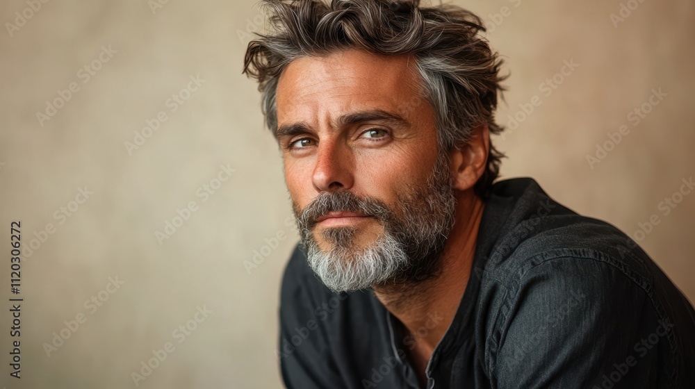 Obraz premium The Handsome Bearded Man