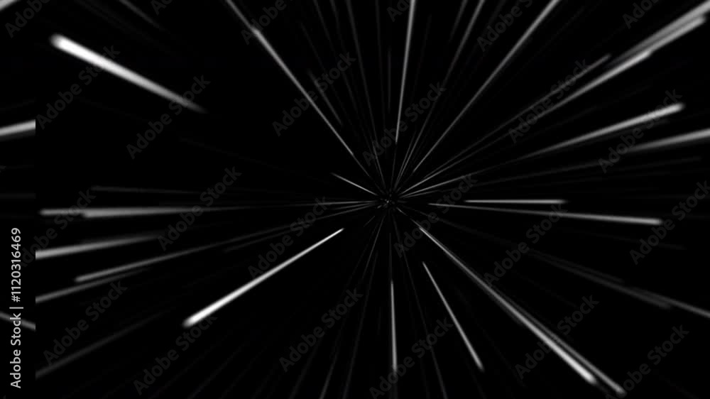 An animation depicting the exhilarating experience of warp speed travel through space, with stars stretching into long streaks as the viewer hurtles through the cosmos. An animation depicting the exhilarating experience of warp speed travel through space, with stars stretching into long streaks as the viewer hurtles through the cosmos.
