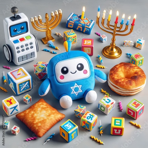 73 Hanukkah themed AI generated Toys Izobrajenie 1 iz 4 photo