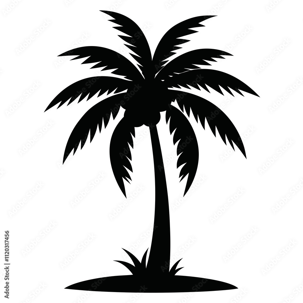 Fototapeta premium palm tree silhouette