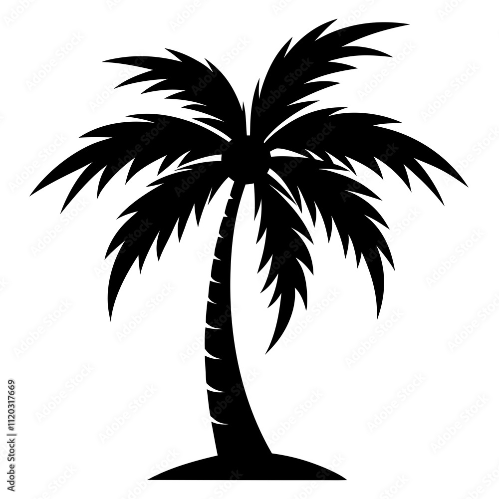 Obraz premium palm tree silhouette