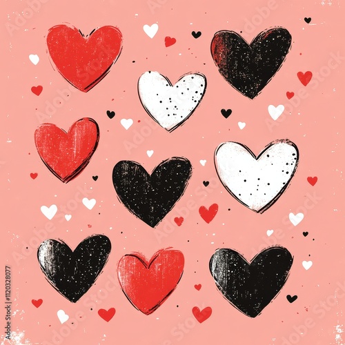 Corazones, varios de diferentes diseños por el día de San Valentín, día del amor y la amistad.

 photo