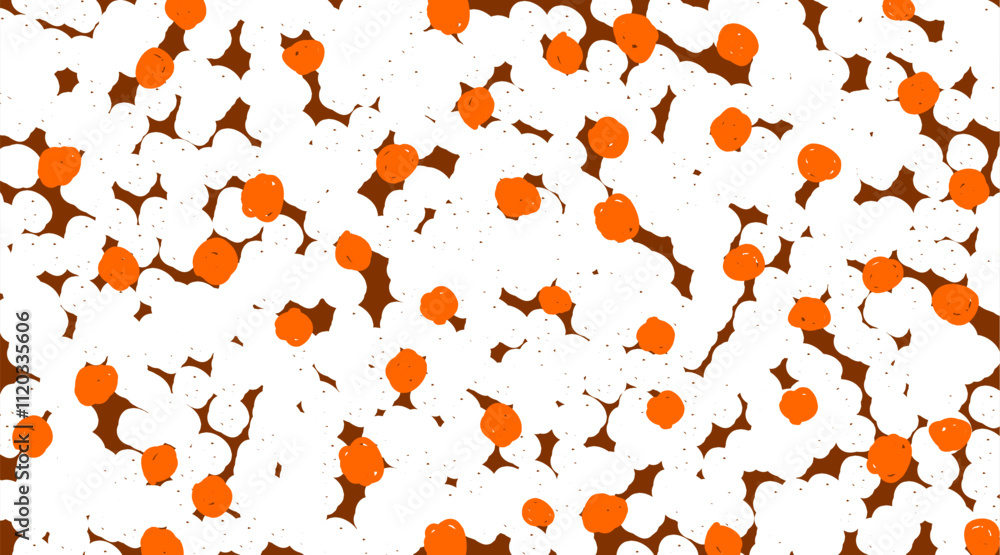 custom made wallpaper toronto digitalAbstract Pattern with White and Orange Elements. A creative representation featuring an abstract pattern of white shapes interspersed with orange highlights, ideal for modern designs.
