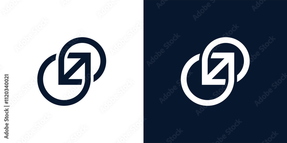 Minimalist Infinity arrow logo vector design symbol. Business arrow design template Minimalist Infinity arrow logo vector design symbol. Business arrow design template