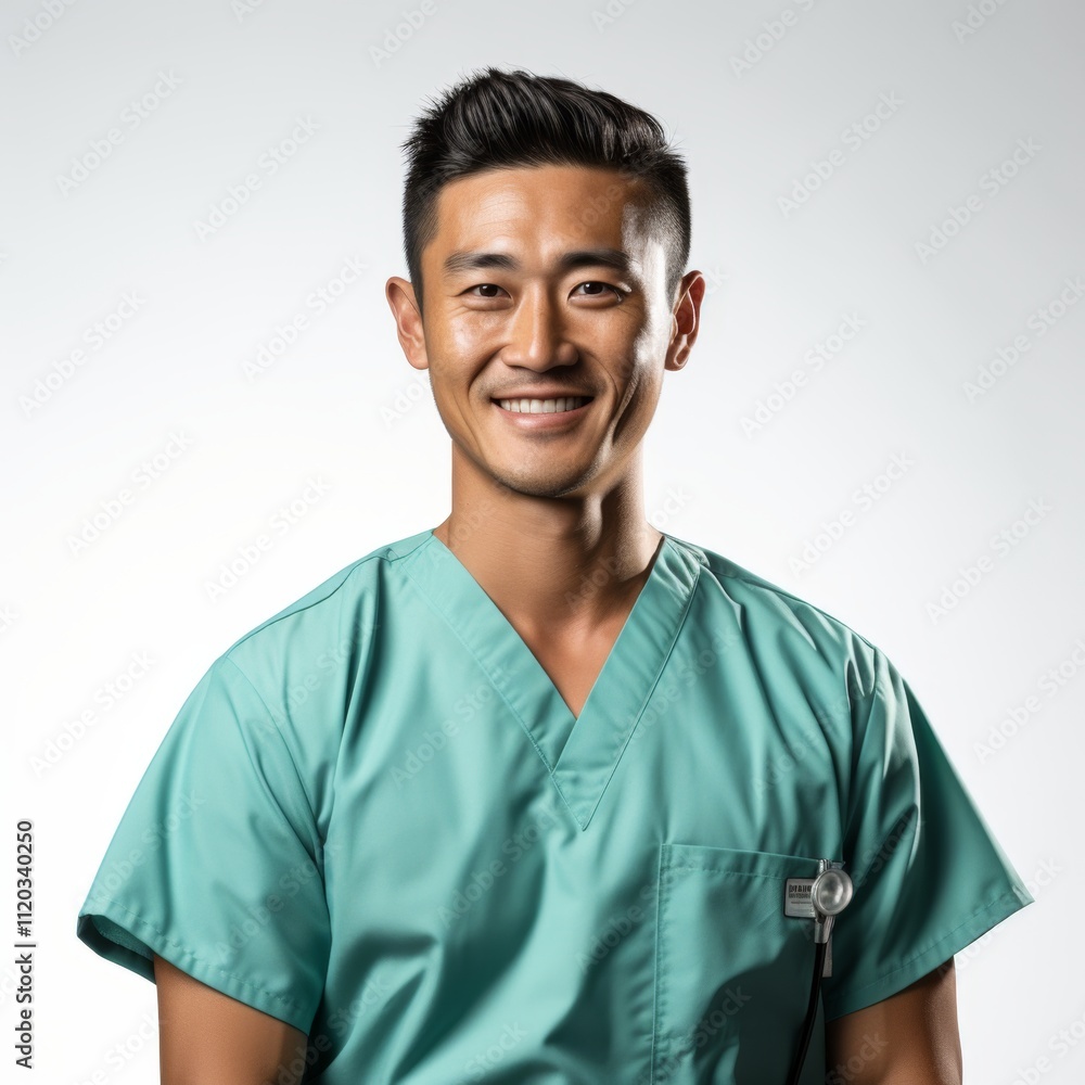 Retrato de doctor Feliz o auxiliar de cirugía. Retrato de doctor Feliz o auxiliar de cirugía.