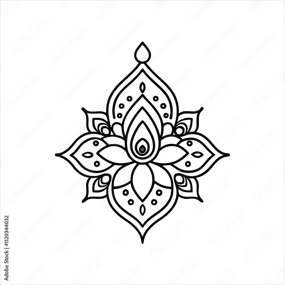 Intricate Henna Flower Designs Mehndi Tattoo Templates Vector Intricate Henna Flower Designs Mehndi Tattoo Templates Vector
