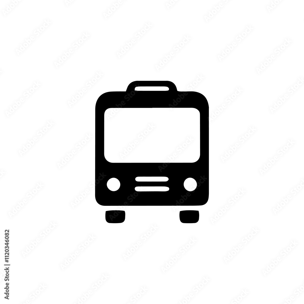 Simple Vector Icon of a Bus tourism – Logo Design Illustration Simple Vector Icon of a Bus tourism – Logo Design Illustration