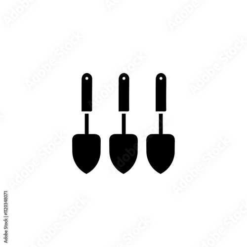 Simple Vector Icon of a garden tools – Logo Design Illustration