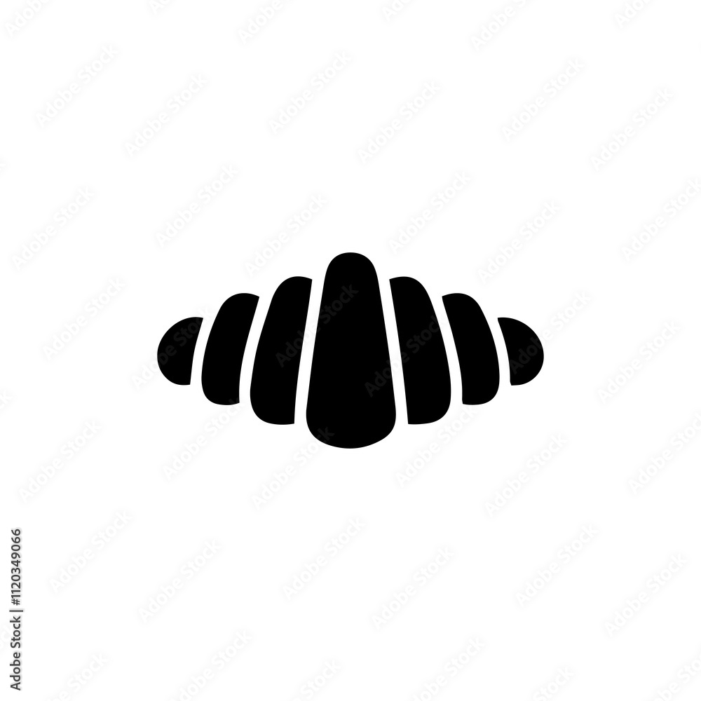Simple Vector Icon of a croissant – Logo Design Illustration Simple Vector Icon of a croissant – Logo Design Illustration