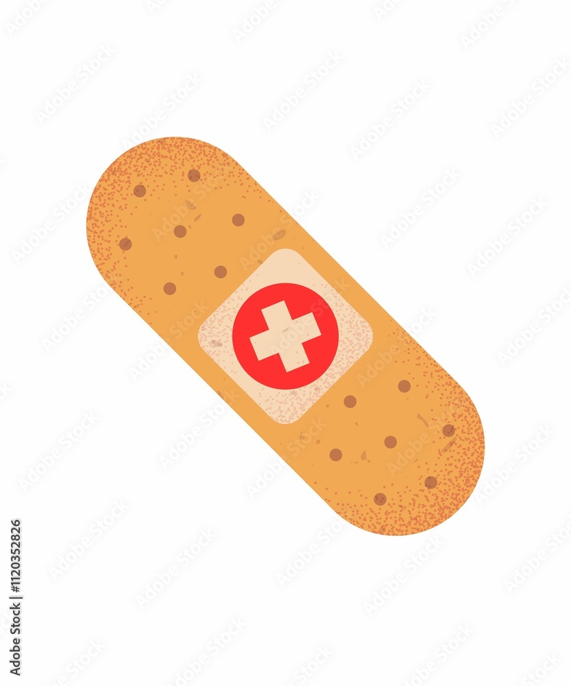 adhesive bandage on white background adhesive bandage on white background