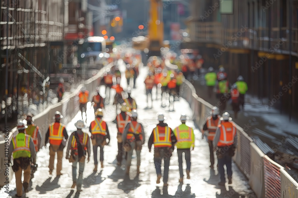 © João Queirós - Bustling Construction Site Crew on Urban Construction Site