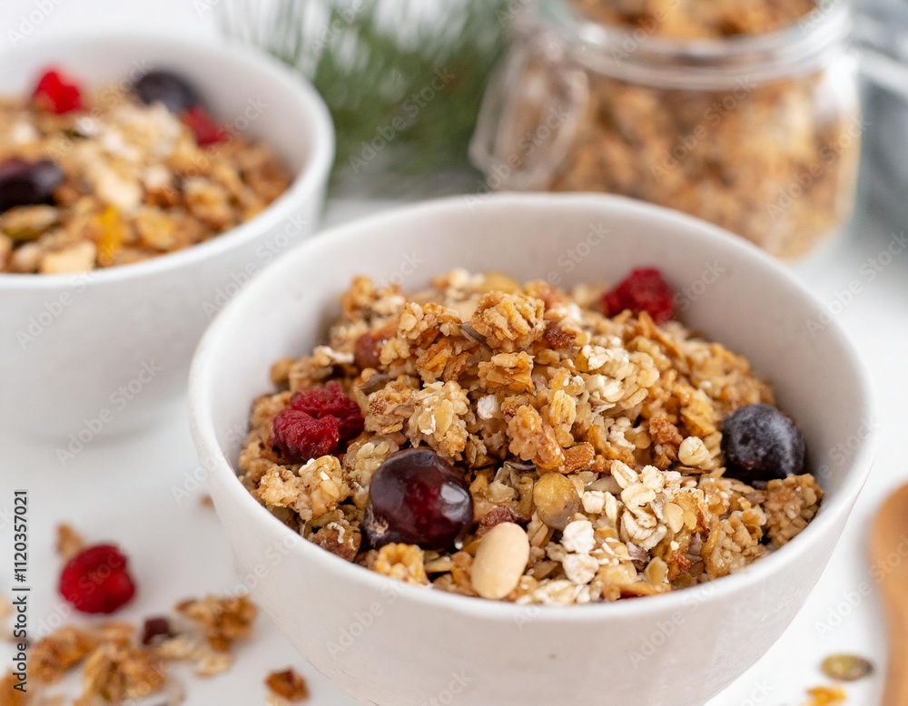 Homemade Granola Recipes Styled in Natural and Minimalist Food Photography Presentations Homemade Granola Recipes Styled in Natural and Minimalist Food Photography Presentations