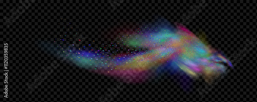 Spicy burst powder. Splashes of red pepper explosion. Overlay effect of chili or paprika spice splatters. Vector realistic illustration of hot, dried spices.