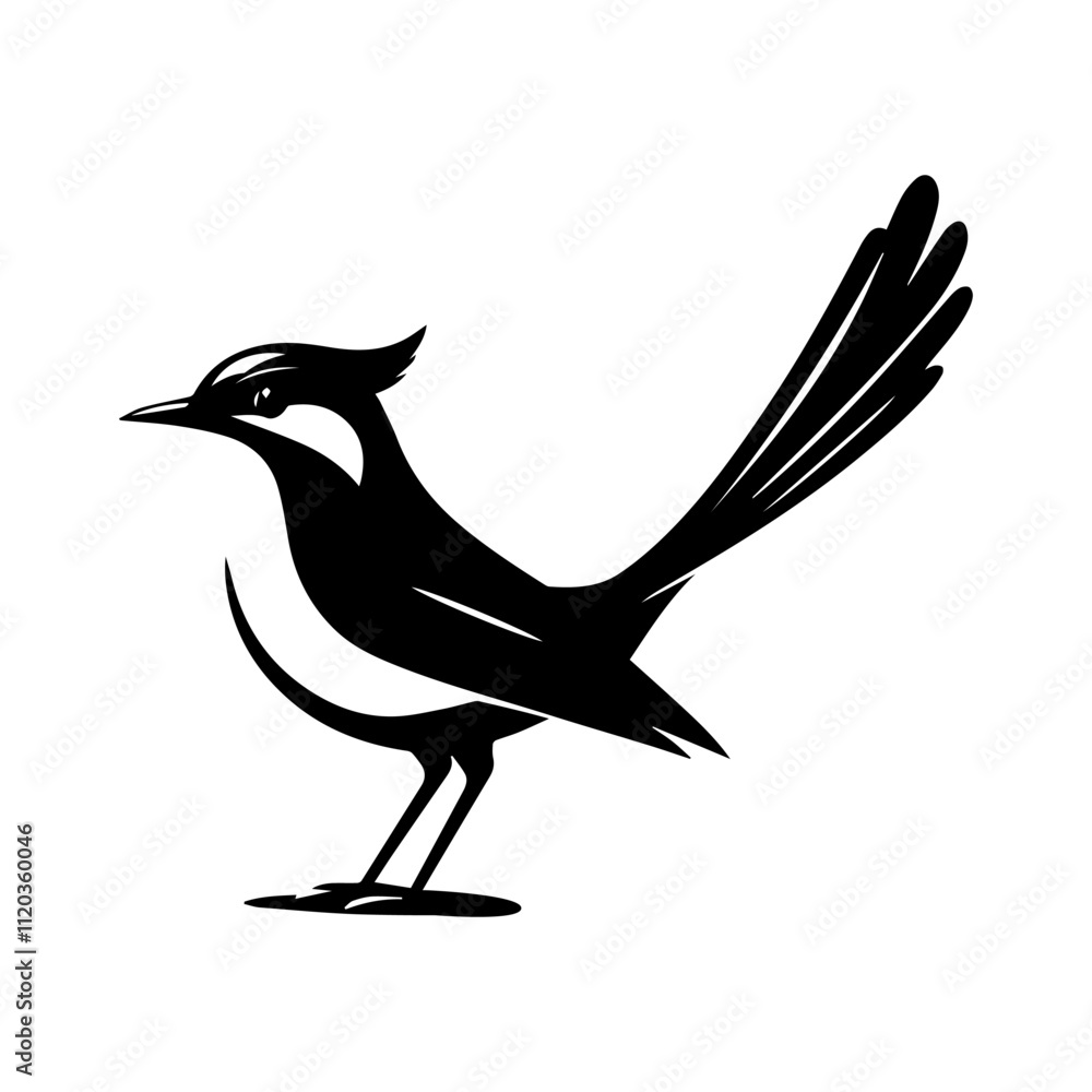 Obraz premium Simple Vector Icon of a Venezuelan Troupial – Logo Design Illustration