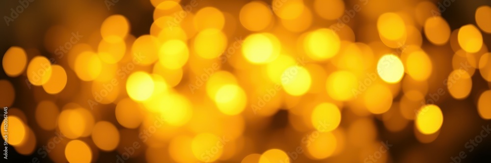 Bright golden bokeh lights creating a warm and inviting atmosphere during a festive celebration at night Bright golden bokeh lights creating a warm and inviting atmosphere during a festive celebration at night