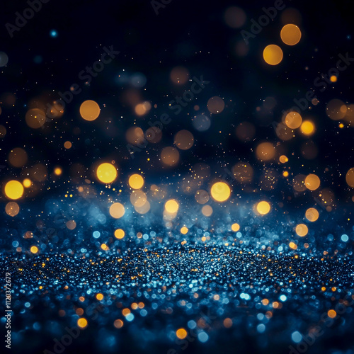 abstract glitter silver and gild lights background
