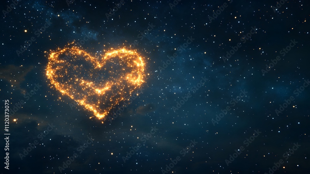Celestial Heart A Sparkly Starry Night Sky Celestial Heart A Sparkly Starry Night Sky